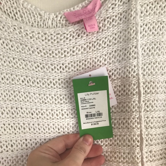 XL LILLY PULITZER NWT OCEAN SWEATER - Picture 3 of 4